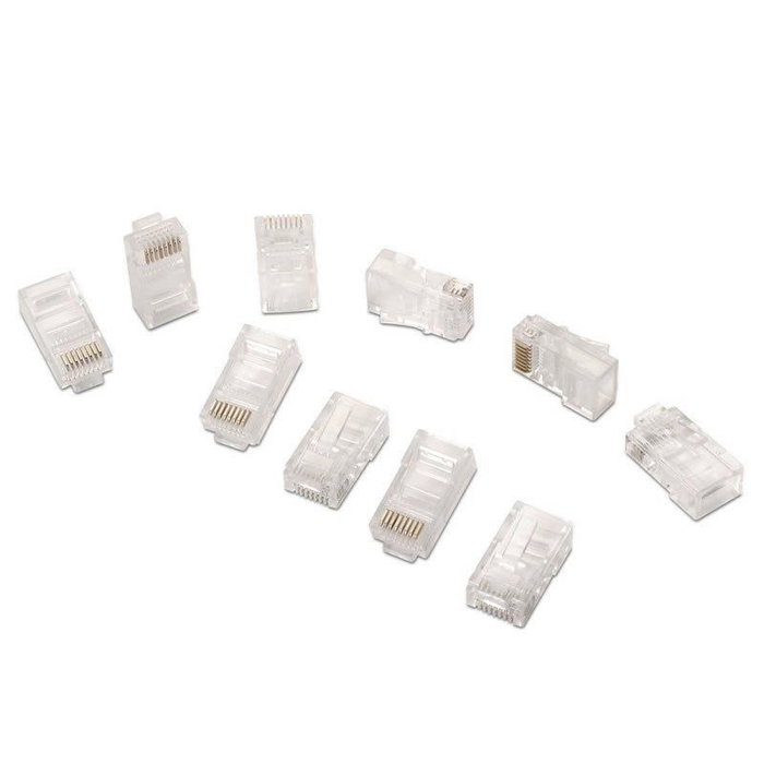 Aisens Pack de 10 conectores RJ45 CAT.5e AWG24 transparente Aisens Pack de 10 conectores RJ45 CAT.5e AWG24 transparente